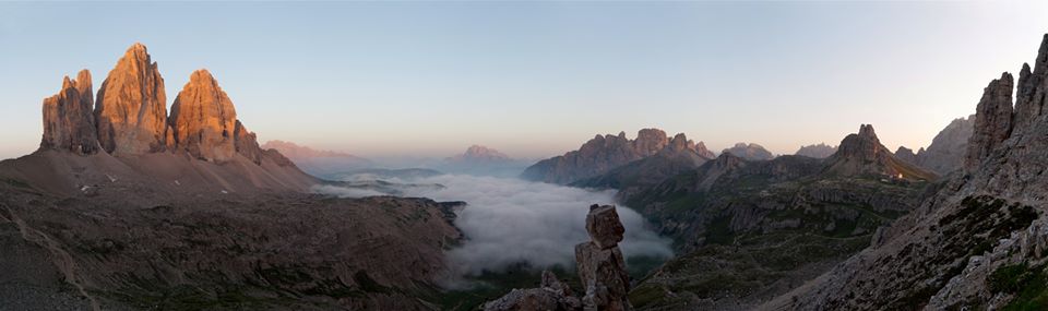 Tre Cime – panorama all'alba