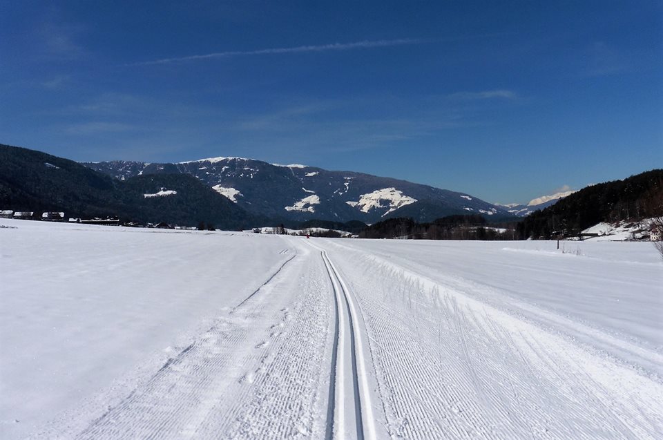 Pista da fondo nella neve